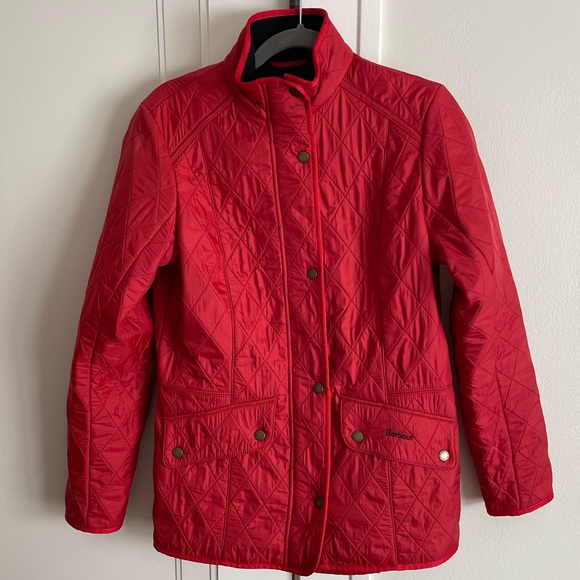 Barbour Cavalry Polarquilt Jacket | Red - Picture 3 of 5
